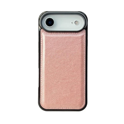 For iPhone Air Cowhide Texture Back Cover Phone Case(Rose Gold) - iPhone Air Cases by buy2fix | Online Shopping UK | buy2fix