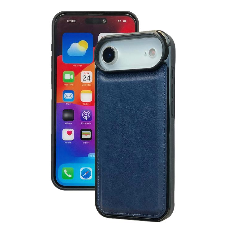 For iPhone Air Cowhide Texture Back Cover Phone Case(Royal Blue) - iPhone Air Cases by buy2fix | Online Shopping UK | buy2fix