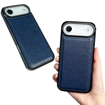 For iPhone Air Cowhide Texture Back Cover Phone Case(Royal Blue) - iPhone Air Cases by buy2fix | Online Shopping UK | buy2fix