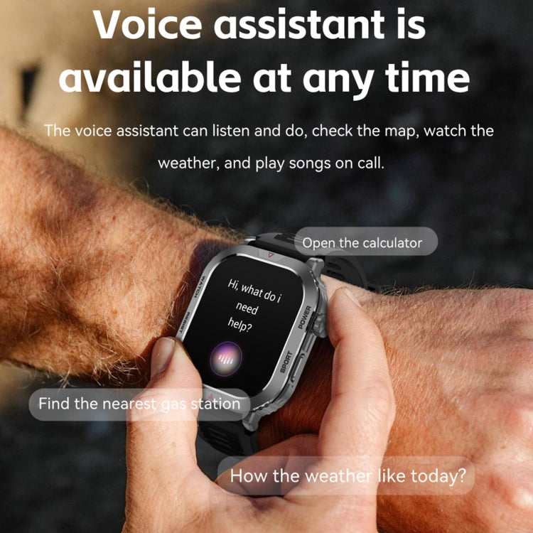 ZW66 2.01 inch BT5.1 Fitness Wellness Smart Watch, Support Bluetooth Call / Sleep / Blood Oxygen / Heart Rate / Blood Pressure Health Monitor(Black) by buy2fix