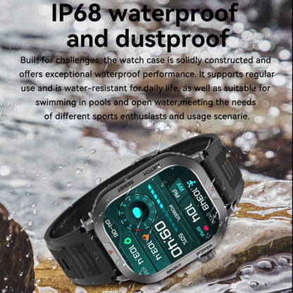 ZW66 2.01 inch BT5.1 Fitness Wellness Smart Watch, Support Bluetooth Call / Sleep / Blood Oxygen / Heart Rate / Blood Pressure Health Monitor(Silver) by buy2fix