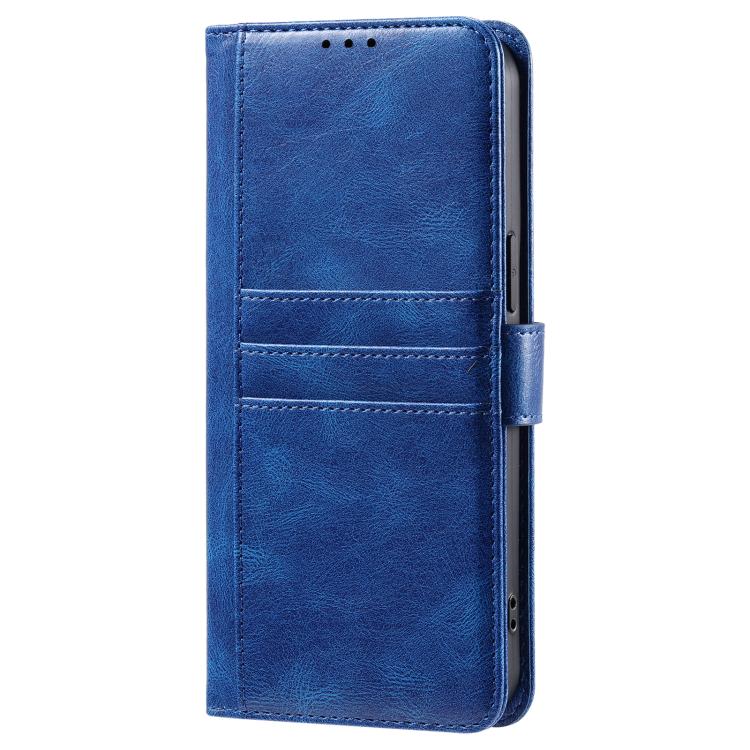 For iPhone 16e Simple 6-Card Wallet Leather Phone Case(Blue) - iPhone 16e Cases by buy2fix | Online Shopping UK | buy2fix