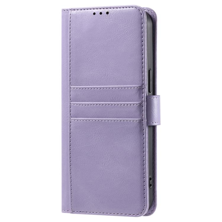 For iPhone 16e Simple 6-Card Wallet Leather Phone Case(Purple) - iPhone 16e Cases by buy2fix | Online Shopping UK | buy2fix