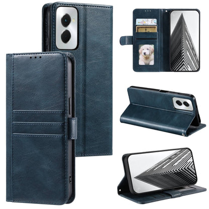 For Motorola Moto G Power 2024 Simple 6-Card Wallet Leather Phone Case(Navy Blue) by buy2fix