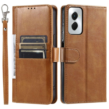 For Motorola Moto G Power 2024 Simple 6-Card Wallet Leather Phone Case(Brown) by buy2fix