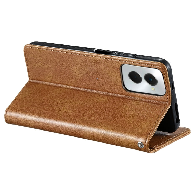 For Motorola Moto G Power 2024 Simple 6-Card Wallet Leather Phone Case(Brown) by buy2fix