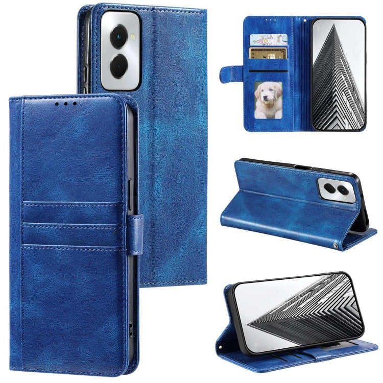 For Motorola Moto G Power 2024 Simple 6-Card Wallet Leather Phone Case(Blue) by buy2fix