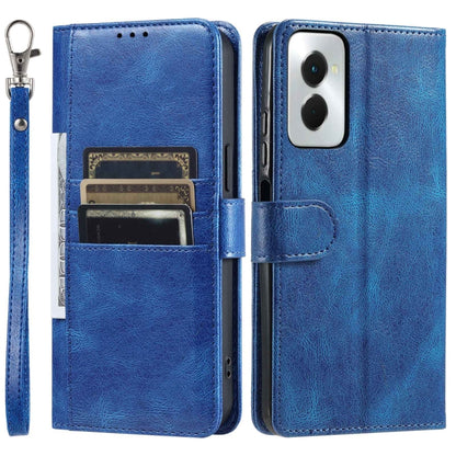 For Motorola Moto G Power 2024 Simple 6-Card Wallet Leather Phone Case(Blue) by buy2fix