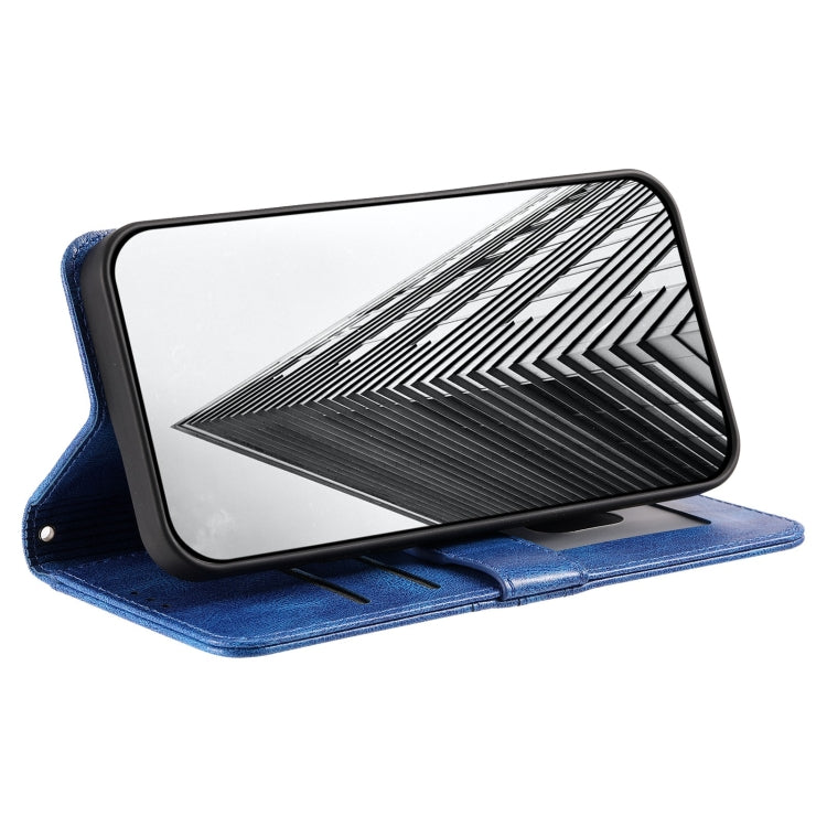 For Motorola Moto G Power 2024 Simple 6-Card Wallet Leather Phone Case(Blue) by buy2fix