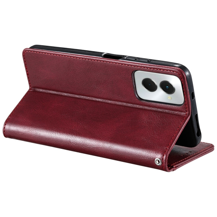 For Motorola Moto G Power 2024 Simple 6-Card Wallet Leather Phone Case(Wine Red) by buy2fix