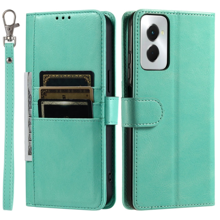 For Motorola Moto G Power 2024 Simple 6-Card Wallet Leather Phone Case(Green) by buy2fix