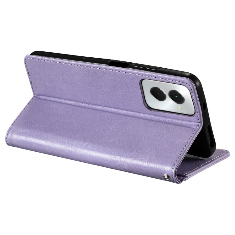 For Motorola Moto G Power 2024 Simple 6-Card Wallet Leather Phone Case(Purple) by buy2fix