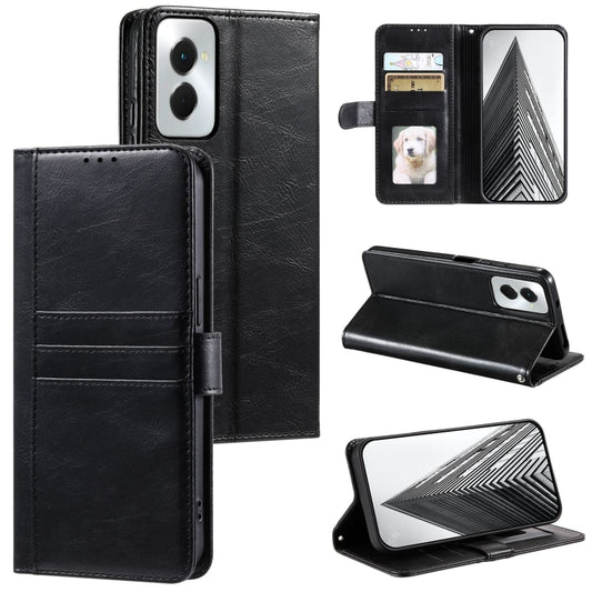 For Motorola Moto G Power 2024 Simple 6-Card Wallet Leather Phone Case(Black) by buy2fix