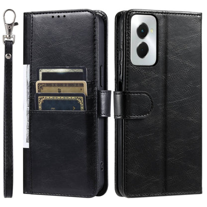 For Motorola Moto G Power 2024 Simple 6-Card Wallet Leather Phone Case(Black) by buy2fix