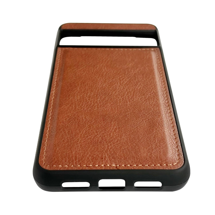 For Google Pixel 9 Pro XL Cowhide Texture Back Cover Phone Case(Brown) by buy2fix