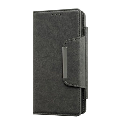 For Google Pixel 9 Pro XL Multifunctional 7-Card Wallet Leather Phone Case(Grey) by buy2fix