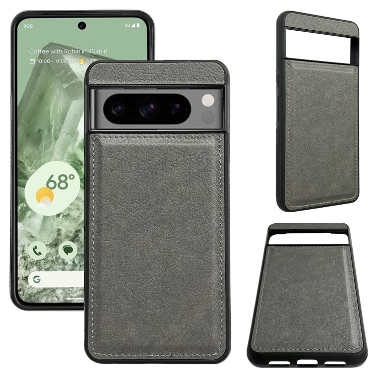 For Google Pixel 9 Pro XL Multifunctional 7-Card Wallet Leather Phone Case(Grey) by buy2fix