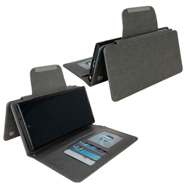 For Google Pixel 9 Pro XL Multifunctional 7-Card Wallet Leather Phone Case(Grey) by buy2fix