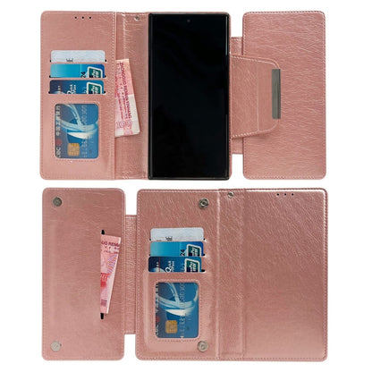 For Google Pixel 9 Pro XL Multifunctional 7-Card Wallet Leather Phone Case(Rose Gold) by buy2fix