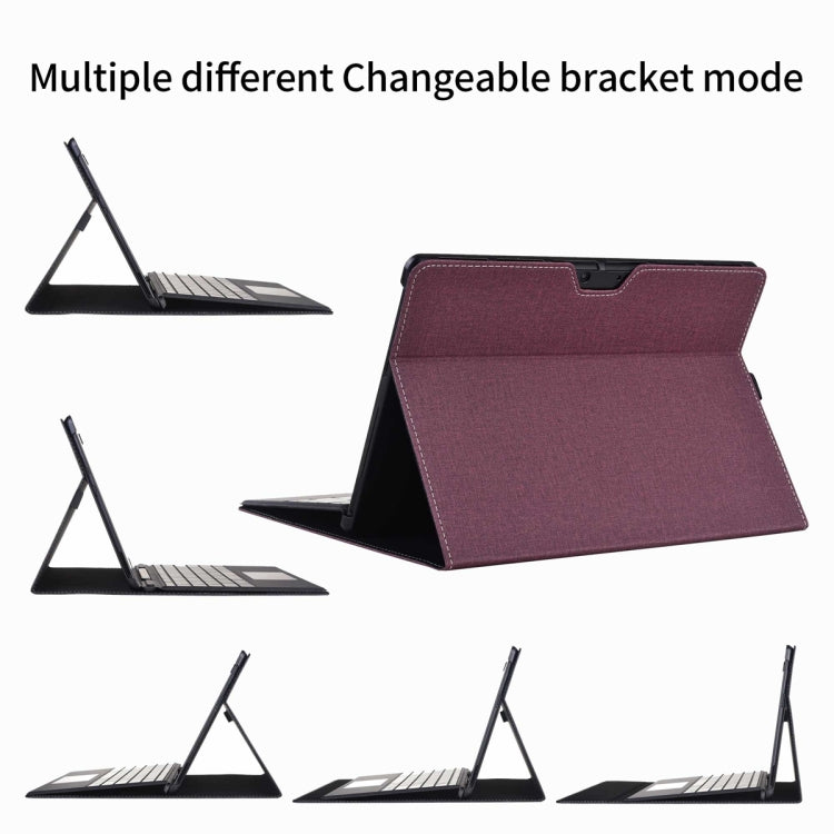 For Microsoft Surface Pro 10 Cloth Texture PC Tablet Protective Case(Wine Red) - Others by buy2fix | Online Shopping UK | buy2fix