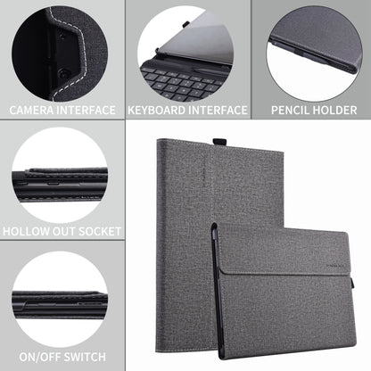 For Microsoft Surface Pro 10 Cloth Texture PC Tablet Protective Case(Light Grey) - Others by buy2fix | Online Shopping UK | buy2fix