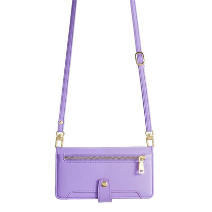 For Motorola Moto G Play 4G 2024 Sheep Texture Cross-body Zipper Wallet Leather Phone Case(Purple) by buy2fix