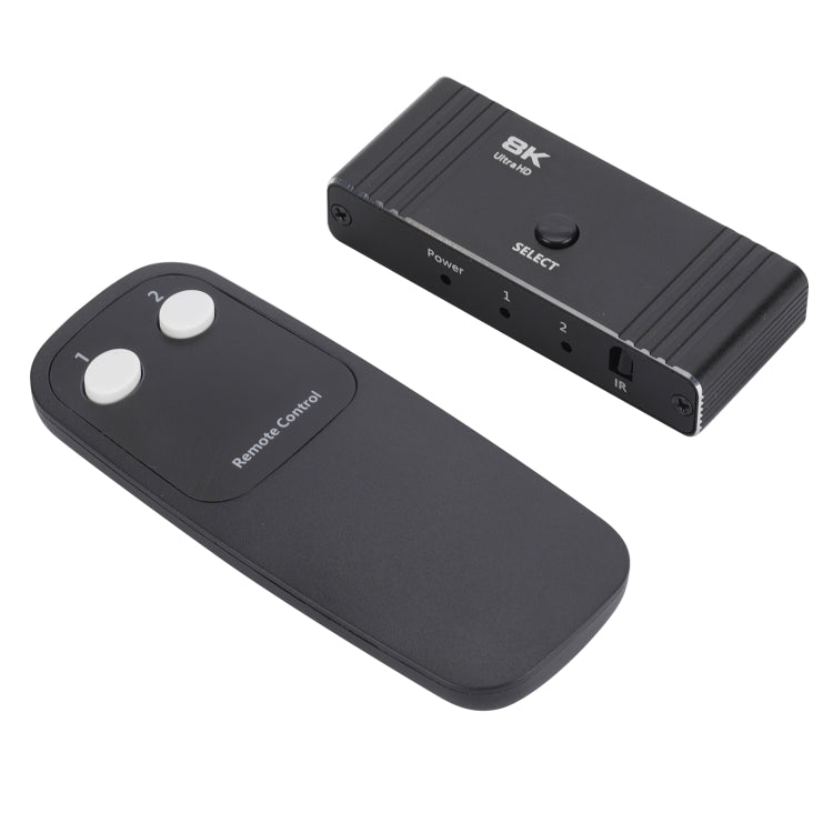 OZ 8K 60Hz 2 in 1 Out HD Automatic Two Way Switcher with Remote Control by buy2fix