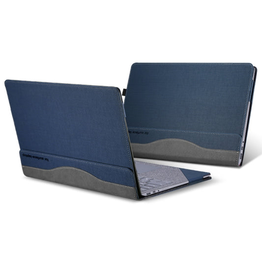 For Microsoft Surface Laptop 6 13.5 inch Laptop PU Leather Protective Case(Deep Blue) - Others by buy2fix | Online Shopping UK | buy2fix
