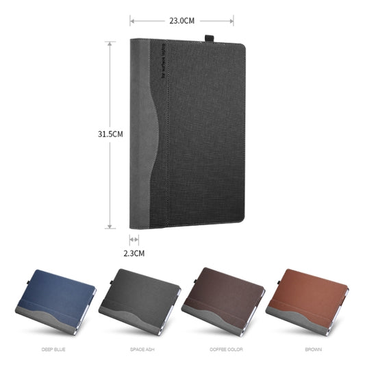 For Microsoft Surface Laptop 6 15 inch Laptop PU Leather Protective Case(Deep Blue) - Others by buy2fix | Online Shopping UK | buy2fix