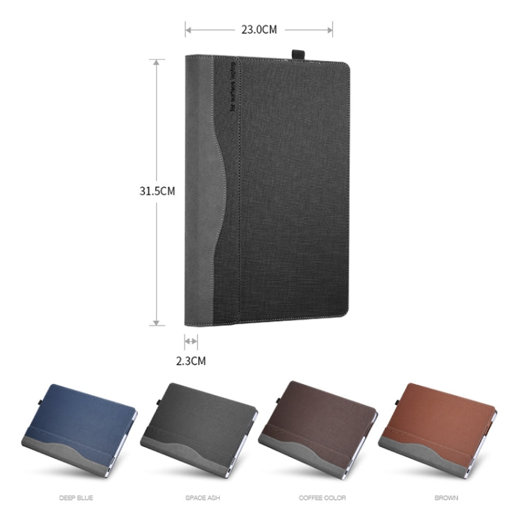 For Microsoft Surface Laptop 6 13.5 inch Laptop PU Leather Protective Case(Brown) - Others by buy2fix | Online Shopping UK | buy2fix