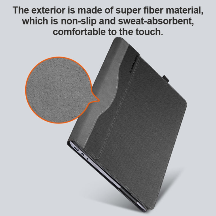 For Microsoft Surface Laptop 6 13.5 inch Laptop PU Leather Protective Case(Brown) - Others by buy2fix | Online Shopping UK | buy2fix
