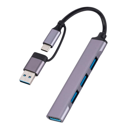 809-A 6 in 1 USB+Type-C to USB Multifunctional Docking Station HUB Adapter by buy2fix