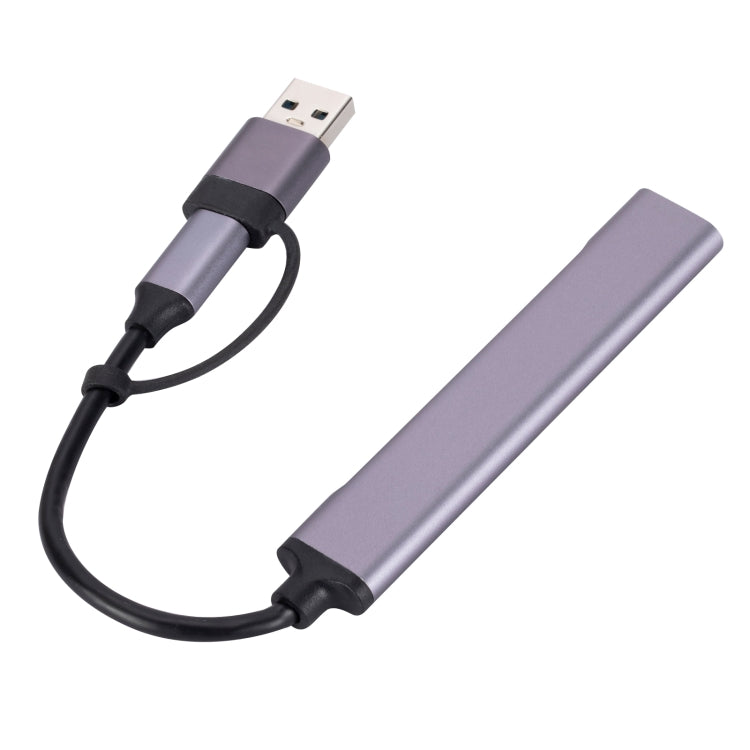 809-A 6 in 1 USB+Type-C to USB Multifunctional Docking Station HUB Adapter by buy2fix