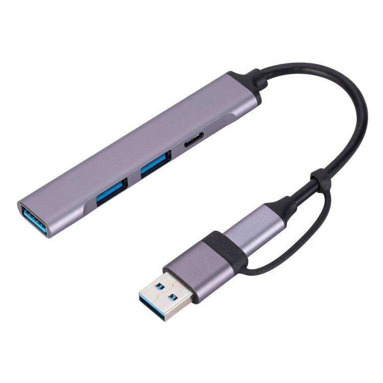 809-C 6 in 1 USB+Type-C to USB Multifunctional Docking Station HUB Adapter by buy2fix