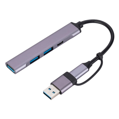 809-C 6 in 1 USB+Type-C to USB Multifunctional Docking Station HUB Adapter by buy2fix