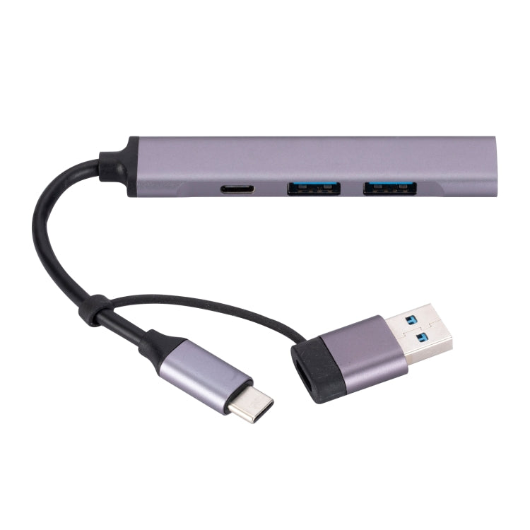 809-C 6 in 1 USB+Type-C to USB Multifunctional Docking Station HUB Adapter by buy2fix