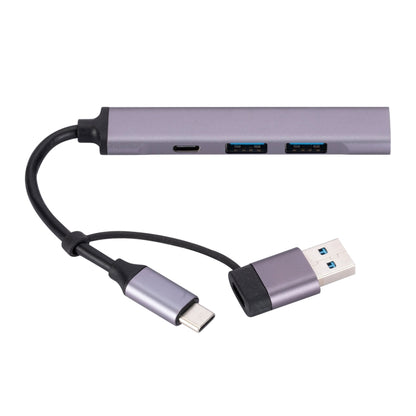 809-C 6 in 1 USB+Type-C to USB Multifunctional Docking Station HUB Adapter by buy2fix