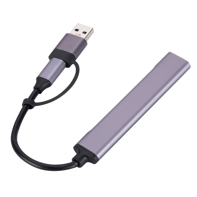 809-C 6 in 1 USB+Type-C to USB Multifunctional Docking Station HUB Adapter by buy2fix