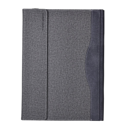 For Microsoft Surface Laptop 6 15 inch Cloth Texture Laptop Leather Protective Case(Space Ash) - Others by buy2fix | Online Shopping UK | buy2fix