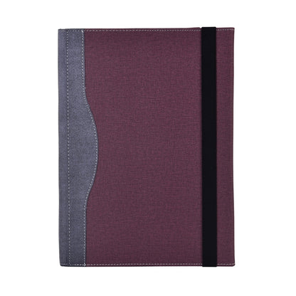 For Microsoft Surface Laptop 6 15 inch Cloth Texture Laptop Leather Protective Case(Wine Red) - Others by buy2fix | Online Shopping UK | buy2fix