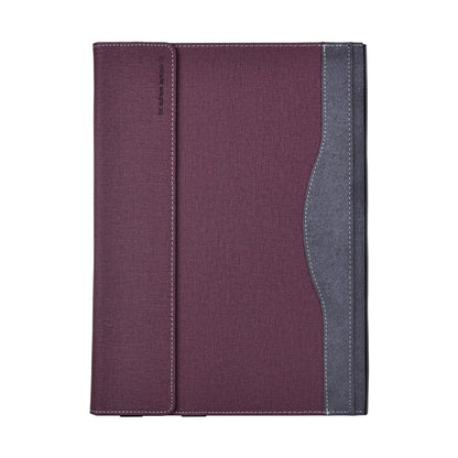 For Lenovo ThinkPad X1 Carbon Gen 9 Cloth Texture Laptop Leather Protective Case(Wine Red) by buy2fix