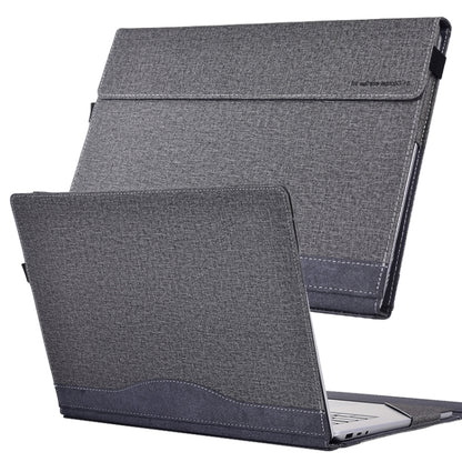 For Lenovo ThinkPad X1 Carbon 14 Gen 6 Cloth Texture Laptop Leather Protective Case(Space Ash) by buy2fix