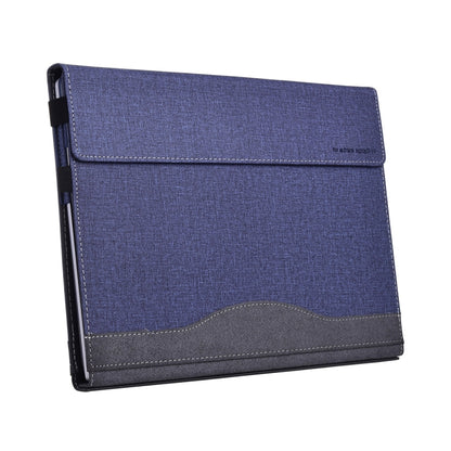 For Lenovo ThinkPad X1 Carbon 14 Gen 6 Cloth Texture Laptop Leather Protective Case(Deep Blue) by buy2fix