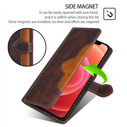 For Motorola Moto G Play 4G 2024 Skin Feel Magnetic Buckle Leather Phone Case(Brown) by buy2fix