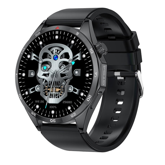 GTS4/LT09 1.5 inch IP67 Fitness Wellness Smart Watch Support Bluetooth Call / Sleep / Blood Oxygen / Heart Rate Health Monitor, Silicone Strap(Balck) by buy2fix