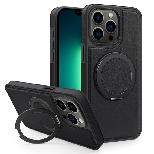 For iPhone 13 Pro Max Yashi 360 Degree Rotating MagSafe Bracket Phone Case(Black) by buy2fix