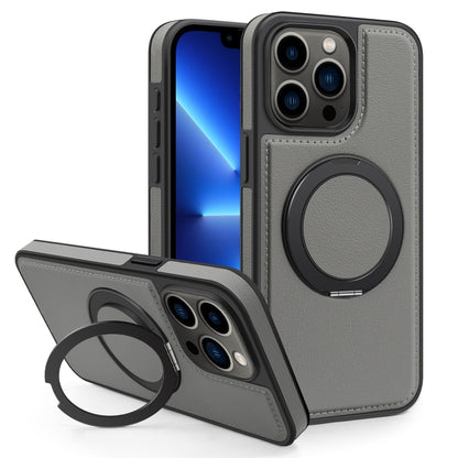 For iPhone 13 Pro Yashi 360 Degree Rotating MagSafe Bracket Phone Case(Grey) - iPhone 13 Pro Cases by buy2fix | Online Shopping UK | buy2fix