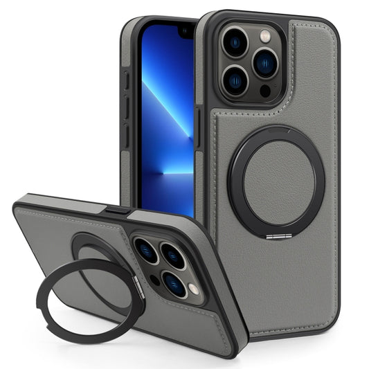 For iPhone 13 Pro Yashi 360 Degree Rotating MagSafe Bracket Phone Case(Grey) - iPhone 13 Pro Cases by buy2fix | Online Shopping UK | buy2fix