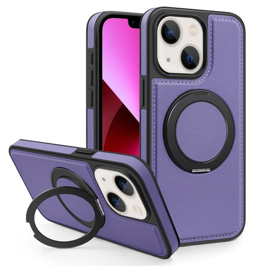 For iPhone 13 Yashi 360 Degree Rotating MagSafe Bracket Phone Case(Purple) - iPhone 13 Cases by buy2fix | Online Shopping UK | buy2fix