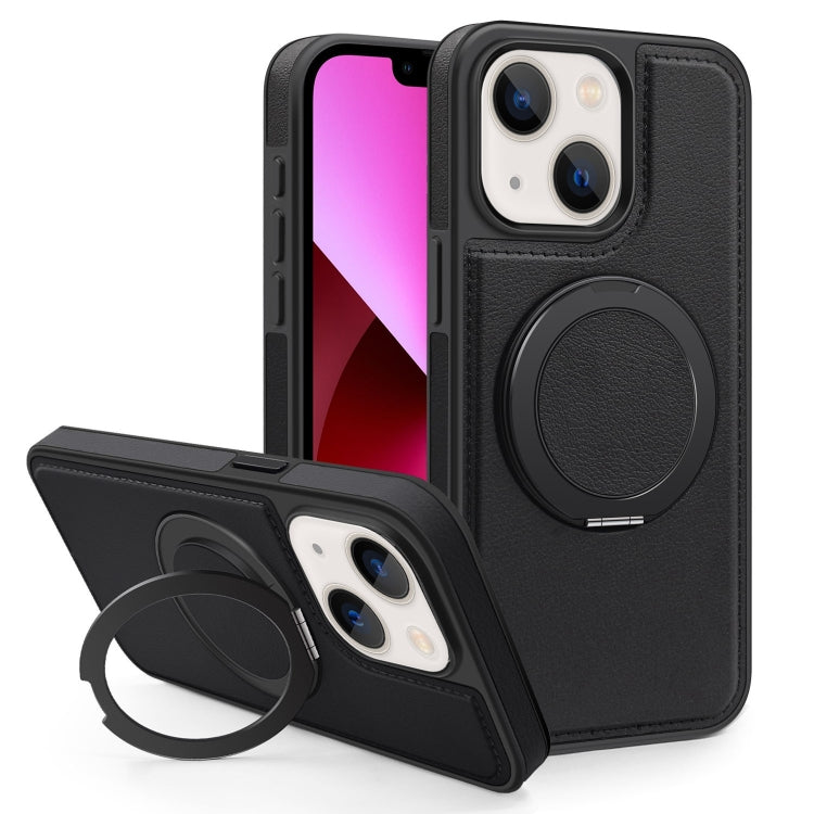 For iPhone 13 Yashi 360 Degree Rotating MagSafe Bracket Phone Case(Black) - iPhone 13 Cases by buy2fix | Online Shopping UK | buy2fix